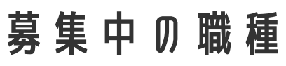 募集中の職種